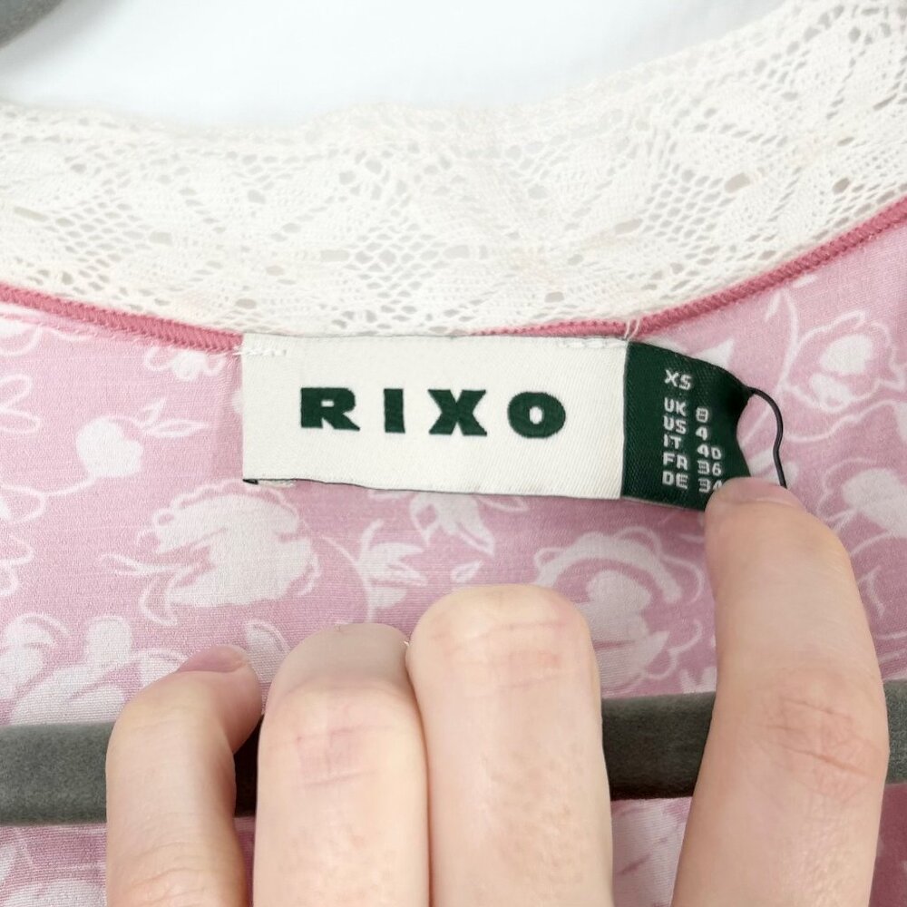 NWT Rixo Amina Maxi Dress in Amelie Floral Pink - Picture 5 of 14